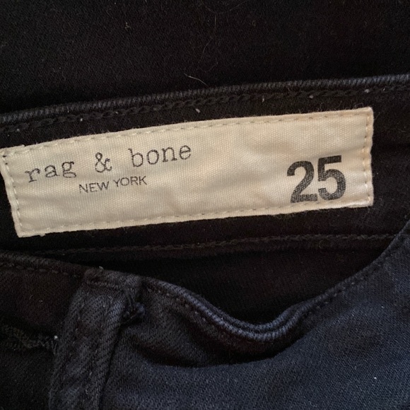Rag and Bone Black Skinny Jeans Size 25 - Picture 12 of 12